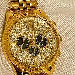 Michael Kors Lexington Gold-Tone Mens